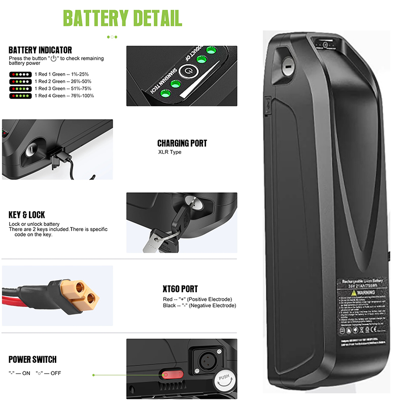 Аккумулятор для электровелосип – обзор и цена Ebike Battery 48V 20Ah Hailong